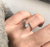 Heart wave ring