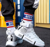 Spring and summer wholesale men's shoes ins student trend 45 yards casual platform high shoes men's running shoes personality