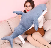 Shark plush pillow