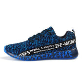 Couple's flying mesh running shoes