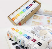 Seven days creative digital cotton socks