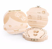 Wood Storage Box For Baby Kids Tooth Box Organizer
