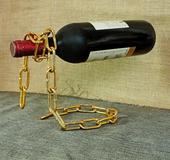1pcs Creative novelty magic illusion floating wine bottle holder rope lasso wine rack whisky whiskey kitchen bar pub accessories