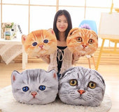 40cm&50cm Cat Pillow Car Cushion Creative Stuffed Cute Cat shape Nap pillow Cute seat cushion Plush Toys Animal Pillow