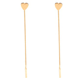 Simple copper casting peach heart heart-shaped tassel chain