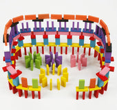 Wooden Toy Early Educational Colorful Dominos