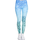 Zohra New Women Christmas Party High Waist Leggings Fitness