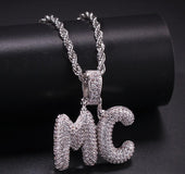 Zircon Letter Pendant