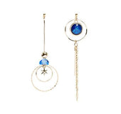 Asymmetrical Star Earrings