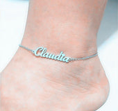 DIY name custom anklet