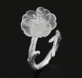 Creative flower branch ring