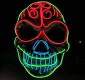 Halloween skull LED glowing mask