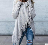 Women's shawl sweater knitted cardigan