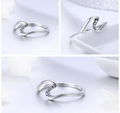 Stylish zircon ring