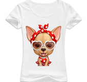 Retro dog short sleeve