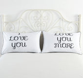 White couple pillowcase