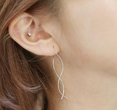 Long Wavy Earrings