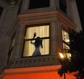 Halloween bloody handprint door sticker