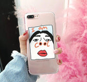 Funny nose transparent soft shell | IPhone