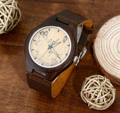 Engraved Wooden Photo Watch