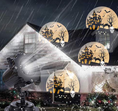 Christmas Light Projector, LED Projector Outdoor Waterproof Lighting Projection Landscape with, Projection Lamp Decoration for Party, Halloween, Holidays