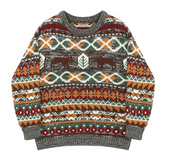 Christmas sweater women 2020 autumn and winter new Nordic wind jacquard deer thick loose sweater women's jacket