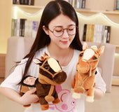 Simulation horse electric plush toy