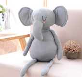 1pc 50cm 2 Patterns Cute Elephant Bunny Doll Simulation plush stuffed toys Baby soothing dolls Smooth feel High quality fabric