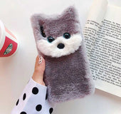 Plush dog soft case | IPhone