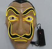 Scary glowing mask halloween