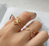 3 Styles 100% 925 Sterling Silver Rings