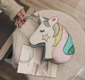2020 spring new shiny unicorn pegasus bag creative female Korean version of the girls single-shoulder satchel wholesale