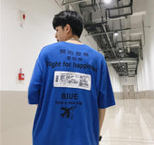 Round neck hip hop t-shirt