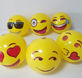 Inflatable smiley ball pvc inflatable beach ball fun expression ball