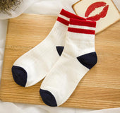 Korean English alphabet cuff stripe two bar