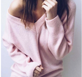 LITTHING Automne Chandail Tricoté Femmes V Cou De Mode Solides Manches Longues Casual Pull Chandails Sexy Femme Femmes Pull