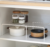 Retractable kitchen rack kitchen multi-layer storage single shelf