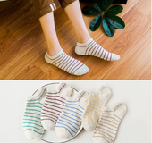 5 pair High Quality Cute Cat Striped Women Socks