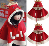Reindeer Poncho Christmas Cloak