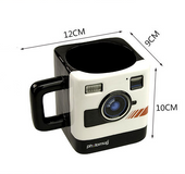Creative camera ceramic cup camera mug camera cup styling mug