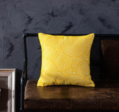 Cotton embroidered pillow with core sofa cushion chair backrest