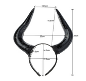 simulation black horn headband headband Halloween Easter Day party