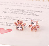 Shiny Pink Stud Earrings Earrings for Women