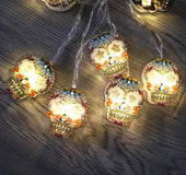 Halloween Skull LED Light String Horror Atmosphere