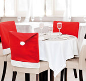 High quality Christmas Chairs Set Christmas goods table decorated Christmas hat in large quantities