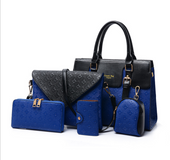 A set of Luxury Leather Handbags # Black