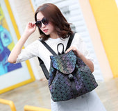 Handbag geometric luminous backpack