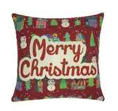European and American manufacturers spot holiday hot Christmas reindeer and Santa Claus holding cotton pillowcase