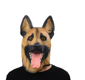 Halloween masks Cartoon man and woman horror dance adult COS latex mask caps animal police dog caps