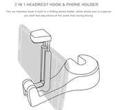 Seat Back Hanger for Bag Handbag Purse Grocery Cloth